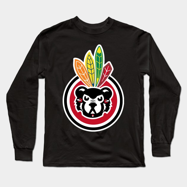 BLACK BEAR Long Sleeve T-Shirt by AnalogJunkieStudio